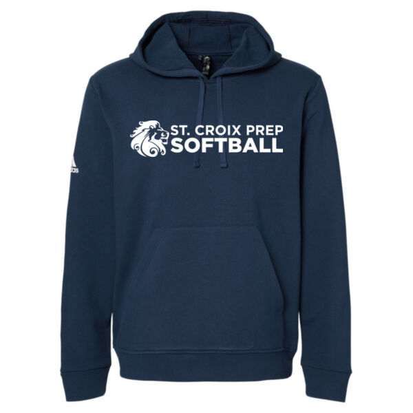 Adidas Fleece Hooded Sweatshirt - Screen Print Logo Thumbnail