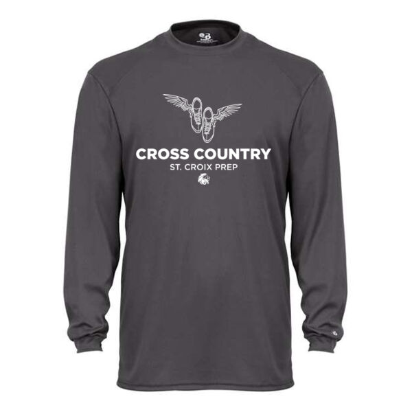 Badger Youth B-Core Long Sleeve T-Shirt - Printed Logo Thumbnail