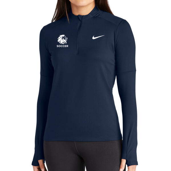 Nike Ladies Dri-FIT Element 1/2 Zip Top - Printed Logo Thumbnail
