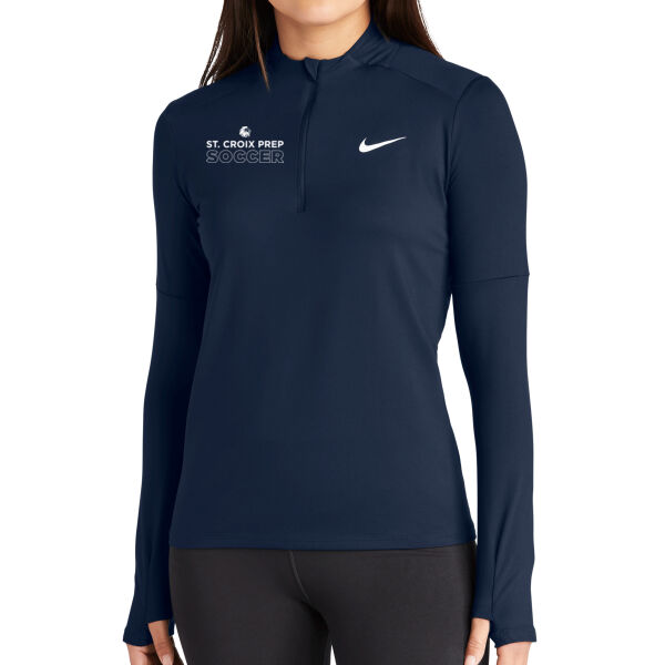 Nike Ladies Dri-FIT Element 1/2 Zip Top - Printed Logo Thumbnail