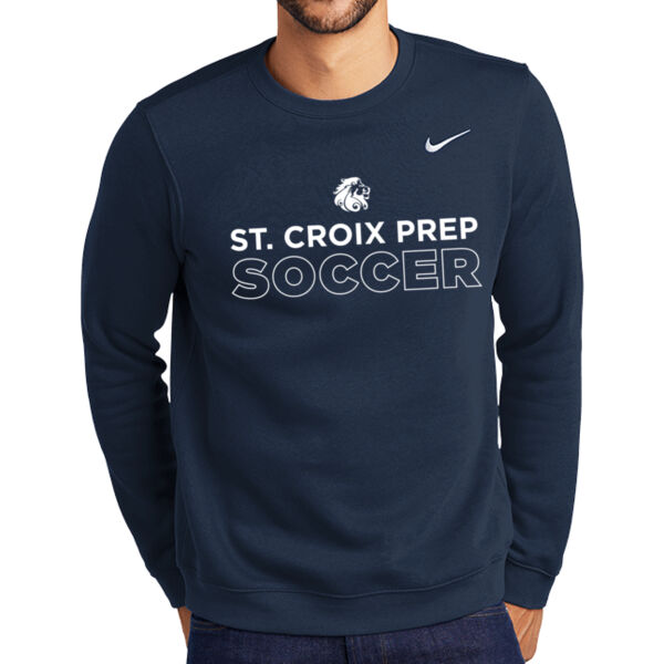 Nike Club Fleece Crew - Printed Logo Thumbnail