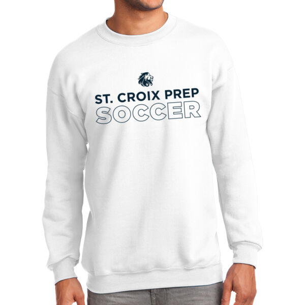 Port & Company Essential Fleece Crewneck Sweatshirt - Printed Logo Thumbnail