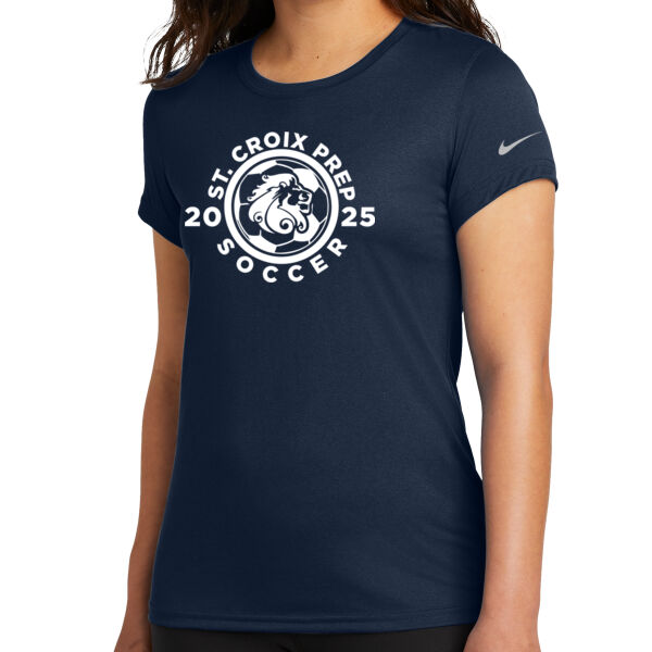 Nike Ladies Swoosh Sleeve rLegend Tee - Printed Logo Thumbnail