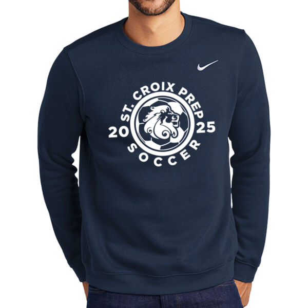 Nike Club Fleece Crew - Printed Logo Thumbnail