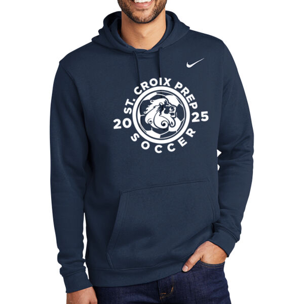 Nike Club Fleece Pullover Hoodie - Printed Logo Thumbnail