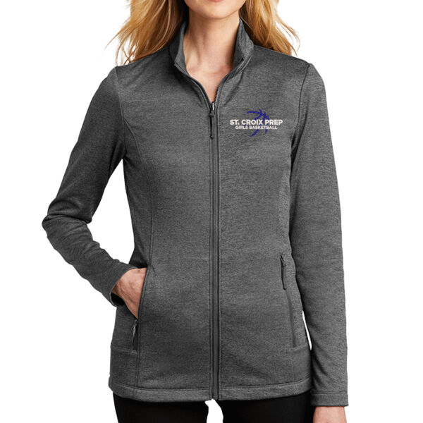 Port Authority® Women's Collective Striated Fleece Jacket - Embroidered Logo Thumbnail