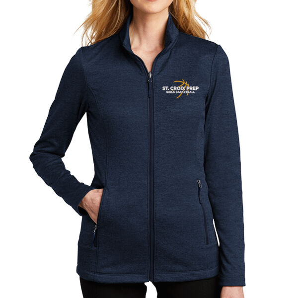Port Authority® Women's Collective Striated Fleece Jacket - Embroidered Logo Thumbnail