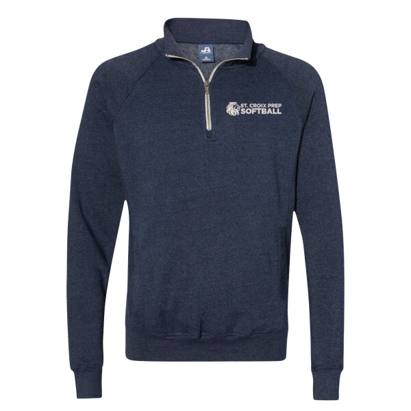 J.America Triblend Quarter Zip Sweatshirt - Embroidered Logo Thumbnail