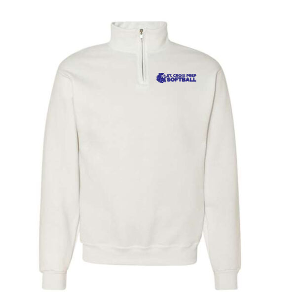 Jerzees NuBlend Cadet Collar Quarter Zip Sweatshirt - Embroidered Logo Thumbnail