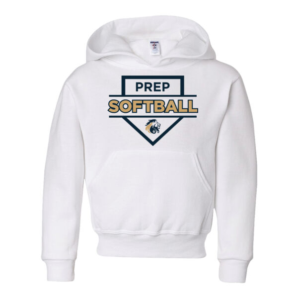 Jerzees NuBlend Youth hooded Sweatshirt - Printed Logo Thumbnail