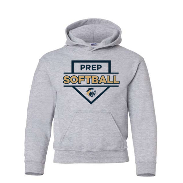 Gildan Heavy Blend Youth Hooded Sweatshirt - Printed Logo Thumbnail