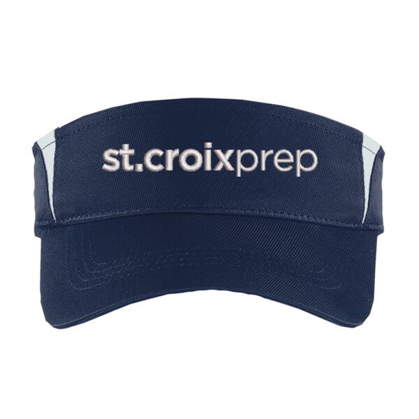 Sport-Tek Dry Zone Colorblock Visor - Embroidered Logo Thumbnail