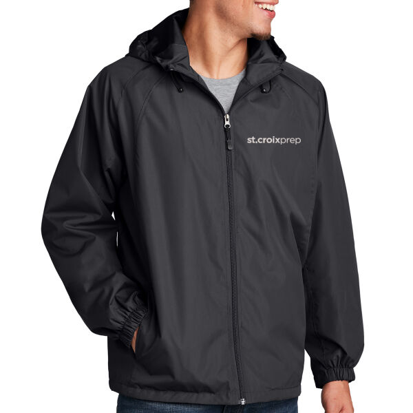 Sport-Tek Hooded Raglan Jacket - Embroidered Logo Thumbnail