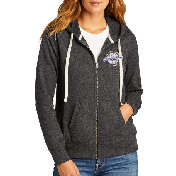 District® Women's Re-Fleece™ Full-Zip Hoodie - Embroidered Logo Thumbnail