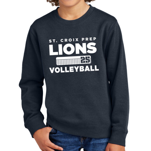 District® Youth V.I.T.™ Fleece Crew - Printed Logo Thumbnail