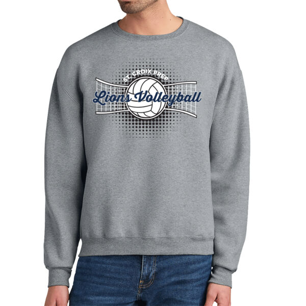 Jerzees Rugged™ Unisex Crewneck Sweatshirt - Printed Logo Thumbnail