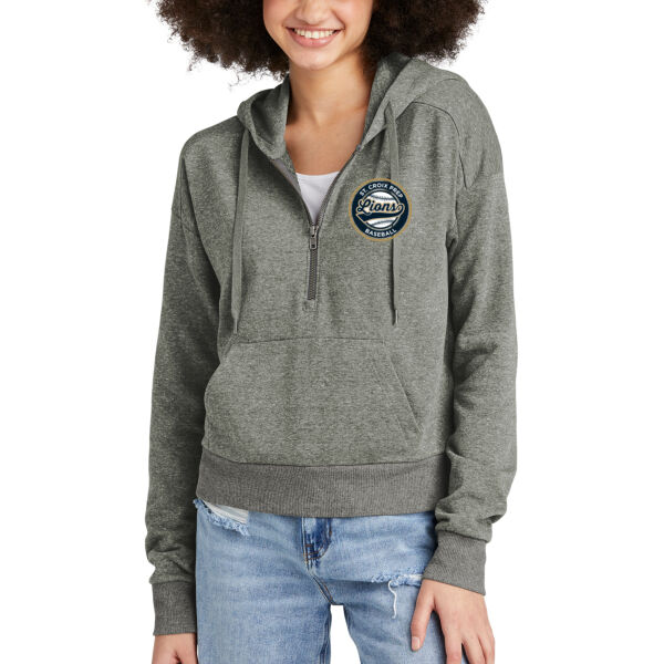 District® Women’s Perfect Tri® Fleece 1/2-Zip Pullover - Printed Logo Thumbnail