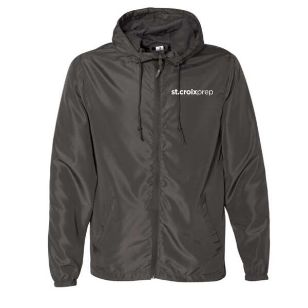 Independent Trading Co Men's Lightweight Windbreaker Full-Zip Jacket - Printed Logo Thumbnail