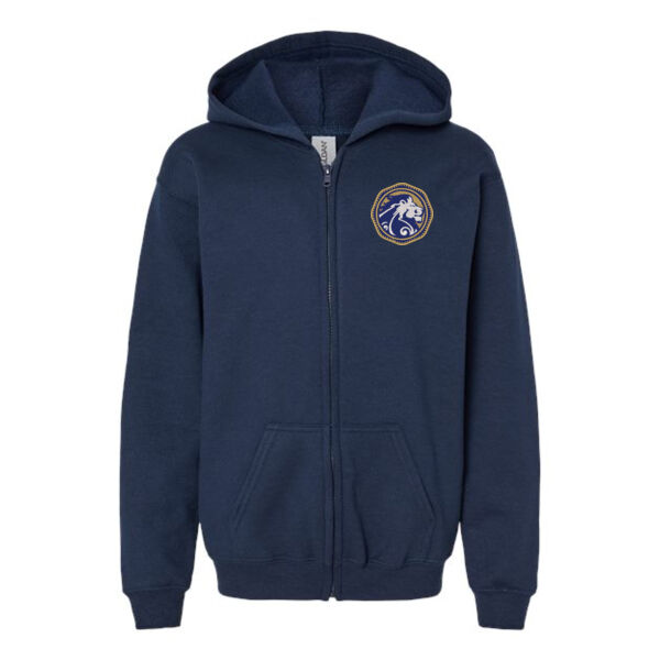 Gildan Youth Heavy Blend Full-Zip Hooded Sweatshirt - Embroidered Logo Thumbnail