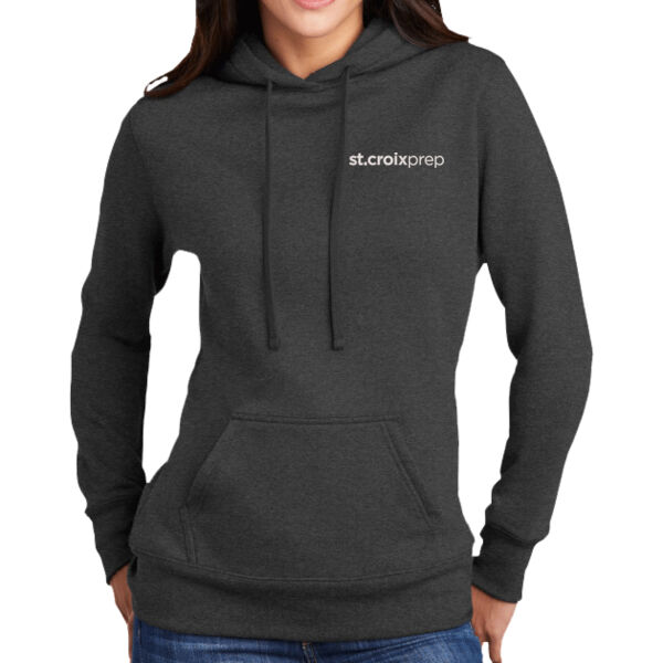 Port & Co Women's Core Fleece Pullover Hooded Sweatshirt - Embroidered Logo Thumbnail