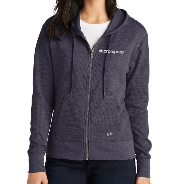 New Era Women's Thermal Full-Zip Hoodie - Embroidered Logo Thumbnail