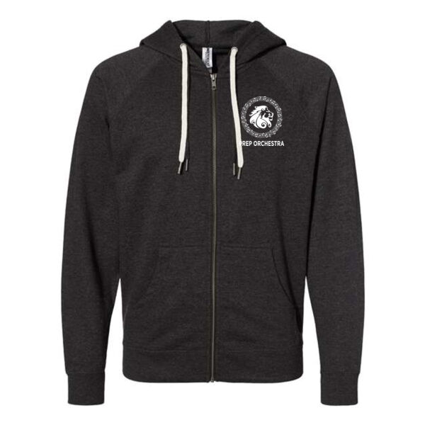 Independent Trading Co Unisex Icon Lightweight Loopback Terry Full-Zip Hooded Sweatshirt - Printed Logo Thumbnail