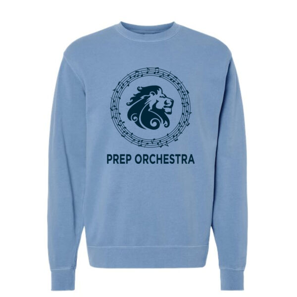 Independent Trading Co Unisex Midweight Pigment-Dyed Crewneck Sweatshirt - Printed Logo Thumbnail