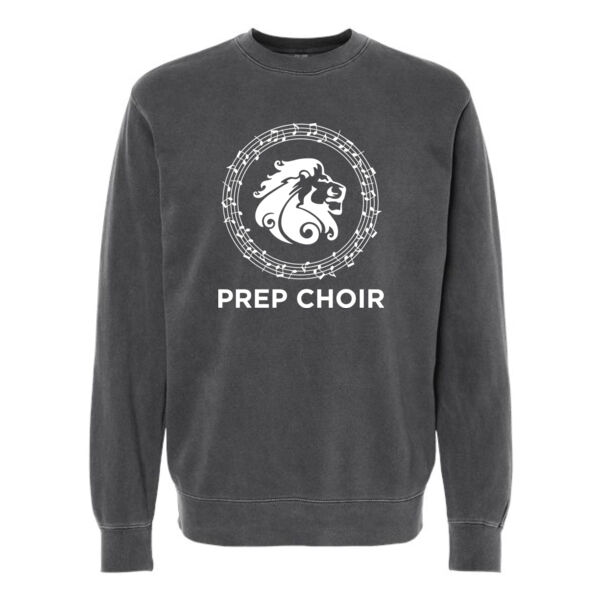 Independent Trading Co Unisex Midweight Pigment-Dyed Crewneck Sweatshirt - Printed Logo Thumbnail