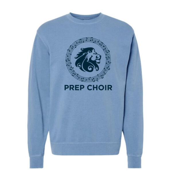 Independent Trading Co Unisex Midweight Pigment-Dyed Crewneck Sweatshirt - Printed Logo Thumbnail