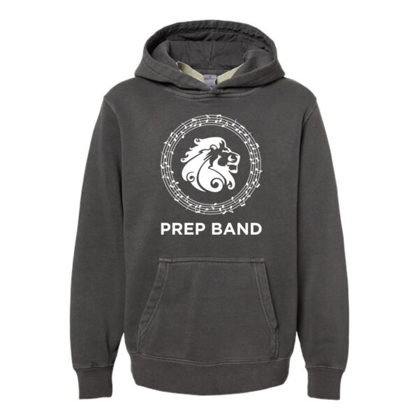 Independent Trading Co Youth Midweight Pigment-Dyed Hooded Sweatshirt - Printed Logo Thumbnail
