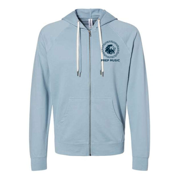Independent Trading Co Unisex Icon Lightweight Loopback Terry Full-Zip Hooded Sweatshirt - Printed Logo Thumbnail