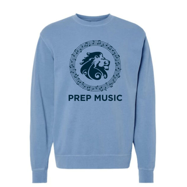 Independent Trading Co Unisex Midweight Pigment-Dyed Crewneck Sweatshirt - Printed Logo Thumbnail