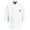 Button Chef Coat with Thermometer Pocket Thumbnail