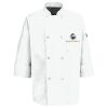 Eight Pearl Button Chef Coat with Thermometer Pocket Thumbnail
