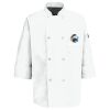 Eight Pearl Button Chef Coat with Thermometer Pocket Thumbnail