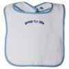 Infant Contrast Trim Terry Bib Thumbnail