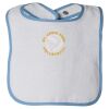 Infant Contrast Trim Terry Bib Thumbnail