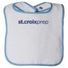 Infant Contrast Trim Terry Bib Thumbnail