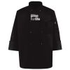 Ten Pearl Button Black Chef Coat Thumbnail