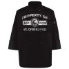 Ten Pearl Button Black Chef Coat Thumbnail