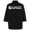 Ten Pearl Button Black Chef Coat Thumbnail