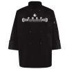 Ten Pearl Button Black Chef Coat Thumbnail