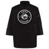 Ten Pearl Button Black Chef Coat Thumbnail