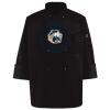 Ten Pearl Button Black Chef Coat Thumbnail