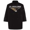 Ten Pearl Button Black Chef Coat Thumbnail