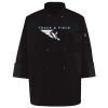 Ten Pearl Button Black Chef Coat Thumbnail