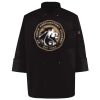 Ten Pearl Button Black Chef Coat Thumbnail