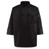 Black Knot Button Chef Coat Thumbnail